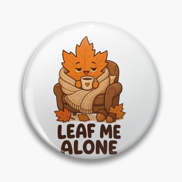 Item preview, Leaf Me Alone – Funny Cute Autumn Leaf Cozy Design designed and sold by Kiinaaa.
