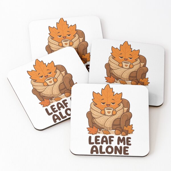 Item preview, Leaf Me Alone – Funny Cute Autumn Leaf Cozy Design designed and sold by Kiinaaa.