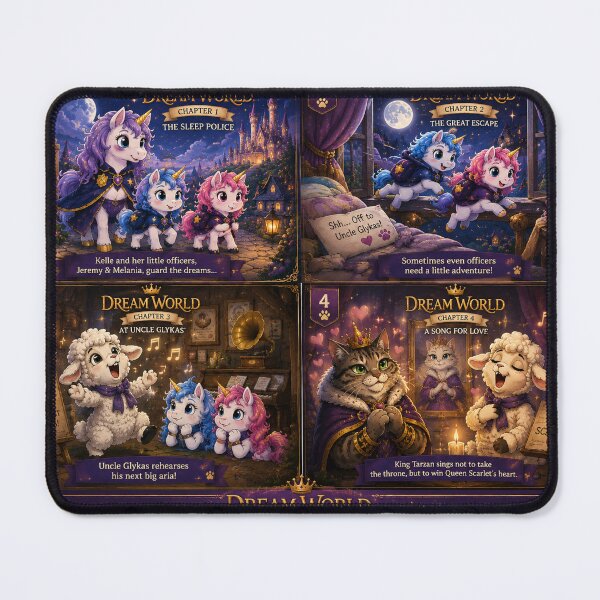 Item preview, Dream World - The Queen Scarlet Story - Fantasy Comic Poster designed and sold by shopevermint.