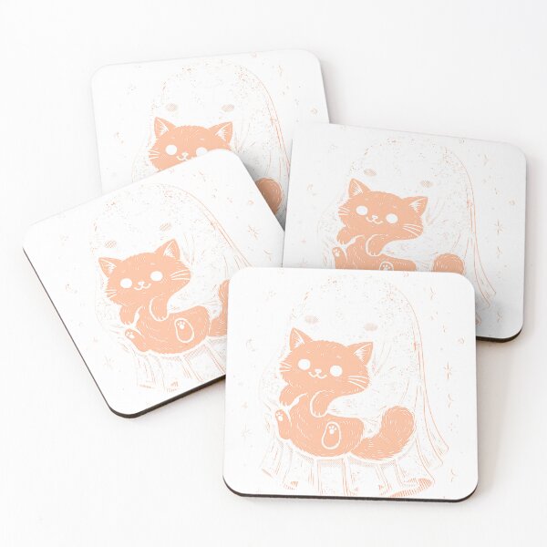 Item preview, Ghost Hugging orange Cat - Wholesome Spooky Bestie Gift designed and sold by puurfectcat.