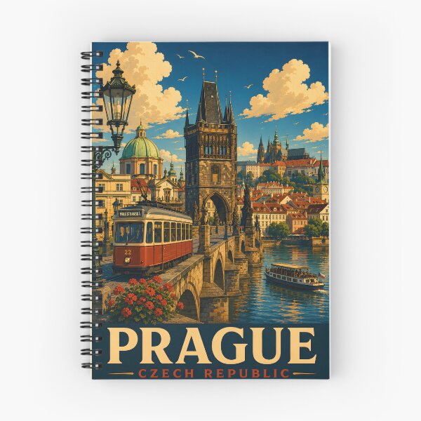 Item preview, Prague Vintage Travel Poster designed and sold by TAOptimus .