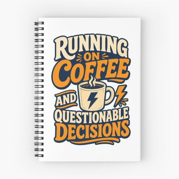 Item preview, Running on Coffee and Questionable Decisions designed and sold by good-graffity.