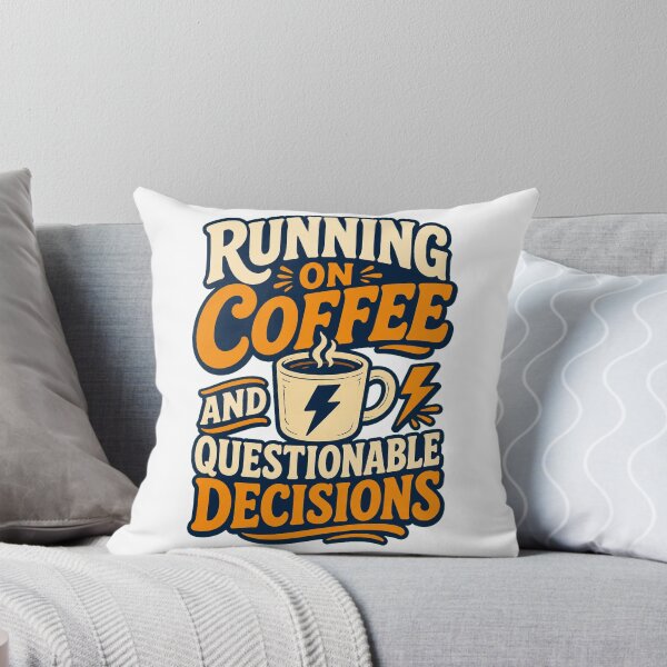 Item preview, Running on Coffee and Questionable Decisions designed and sold by good-graffity.