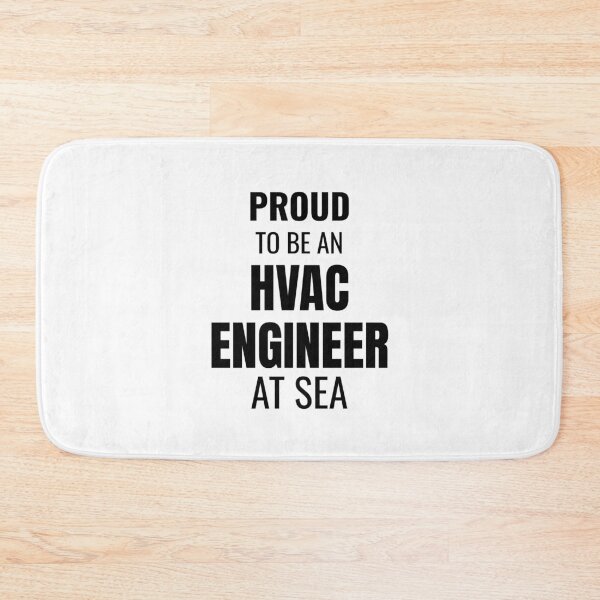 Item preview, Proud to be an HVAC Engineer at Sea (Black) designed and sold by ShipCrewNation.
