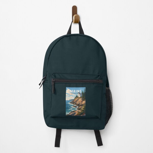 Item preview, Maine Illustration Travel Art Vintage designed and sold by KrisSidDesigns.