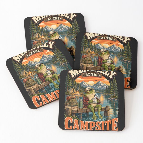 Item preview, Mentally at the Campsite – Funny Frog Camping & Outdoor Humor designed and sold by Ajdaprint.