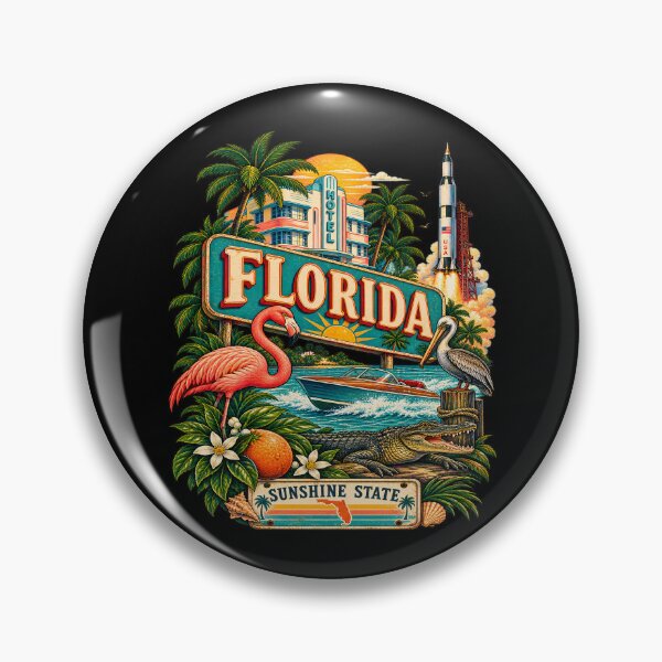 Item preview, Vintage Florida Tattoo Style Sunshine State Illustration Graphic designed and sold by CG Studio.