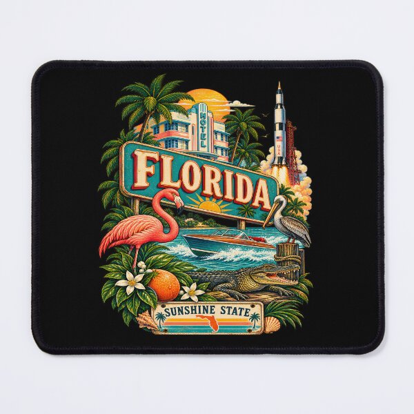 Item preview, Vintage Florida Tattoo Style Sunshine State Illustration Graphic designed and sold by CG Studio.