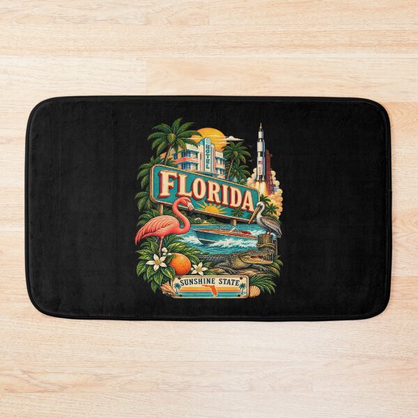 Item preview, Vintage Florida Tattoo Style Sunshine State Illustration Graphic designed and sold by CG Studio.