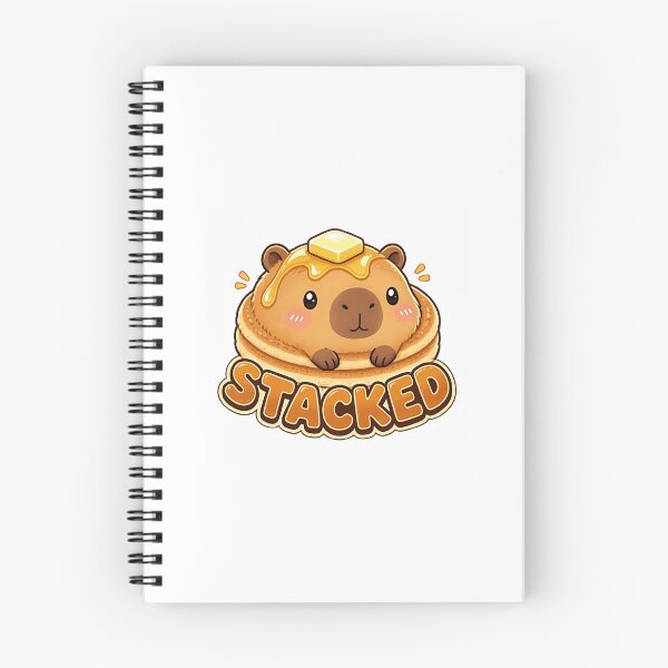 Item preview, Kawaii Capybara Pancake Stack Cute Breakfast Art designed and sold by RareVisuals.