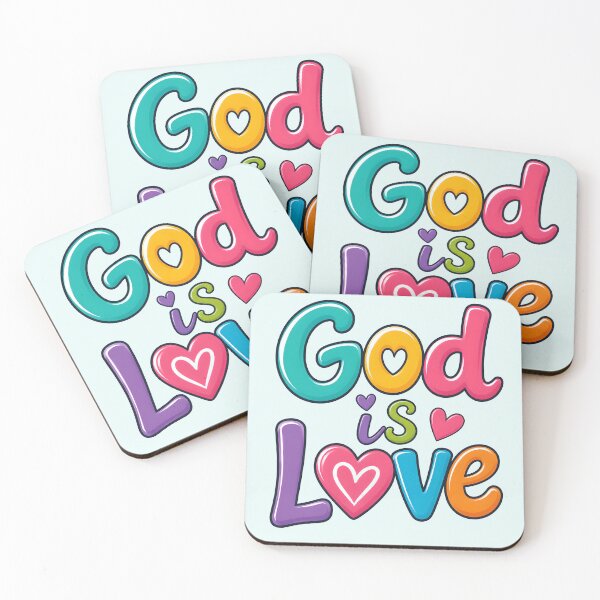 Item preview, God Is Love – Colorful Christian Faith designed and sold by Stubblejumper Artworks.