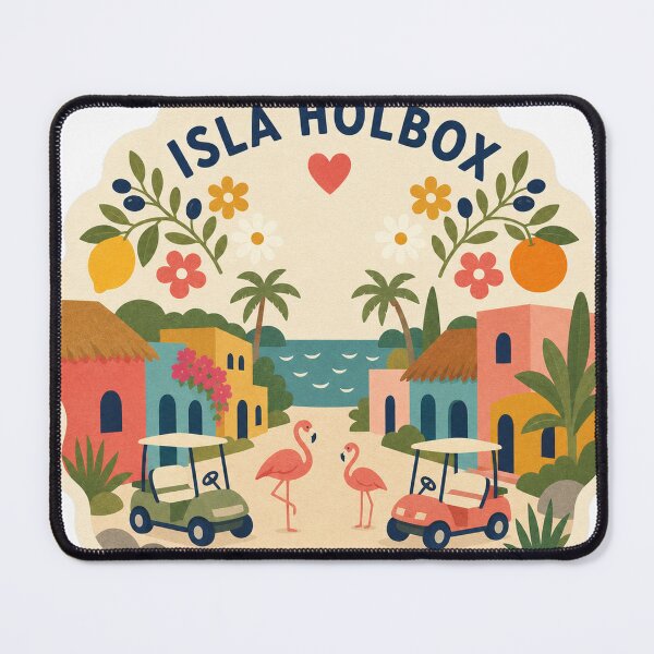 Item preview, Isla Holbox Mexico Travel Souvenir Modern Folk Art designed and sold by VisualArtsOasis.