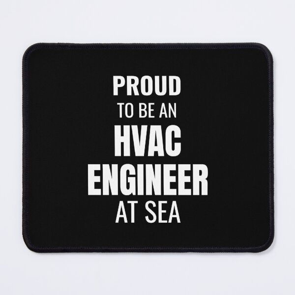 Item preview, Proud to be an HVAC Engineer at Sea (White) designed and sold by ShipCrewNation.