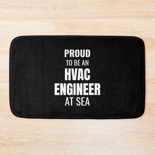 Item preview, Proud to be an HVAC Engineer at Sea (White) designed and sold by ShipCrewNation.