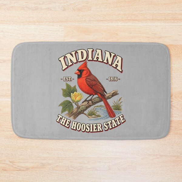 Item preview, Indiana Cardinal Vintage Wildlife Illustration designed and sold by radiogalaxy.