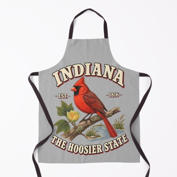 Item preview, Indiana Cardinal Vintage Wildlife Illustration designed and sold by radiogalaxy.