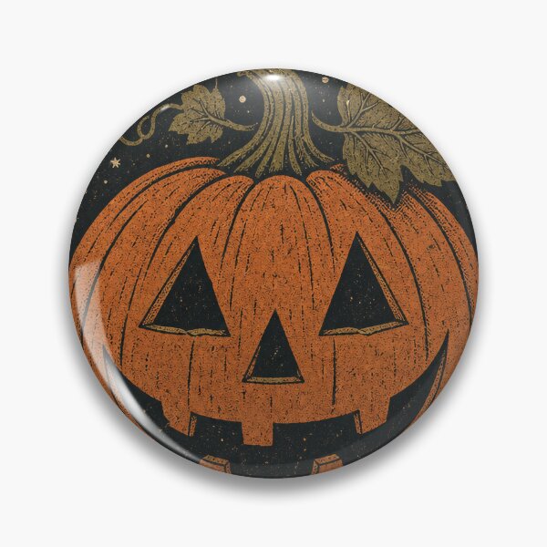 Item preview, Vintage Halloween Pumpkin Moon Bat Gothic Folk Art designed and sold by MOCH- ART.