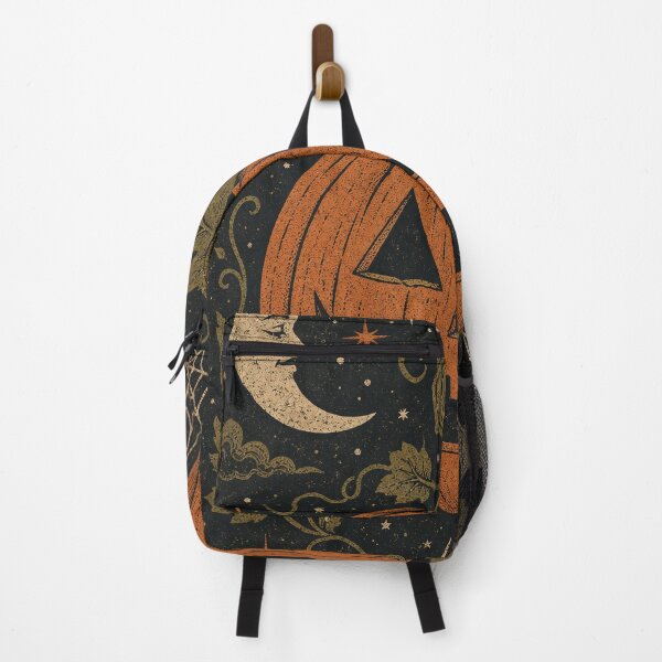 Item preview, Vintage Halloween Pumpkin Moon Bat Gothic Folk Art designed and sold by MOCH- ART.