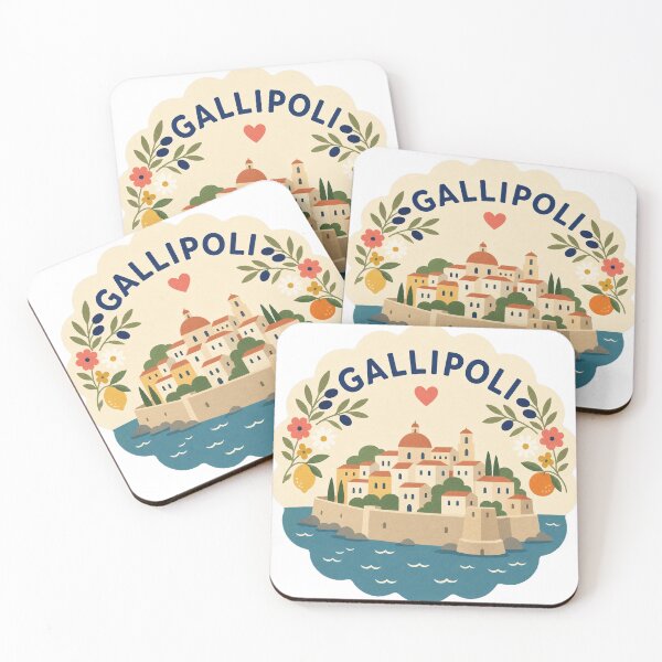 Item preview, Gallipoli Italy Travel Souvenir Modern Folk Art designed and sold by VisualArtsOasis.