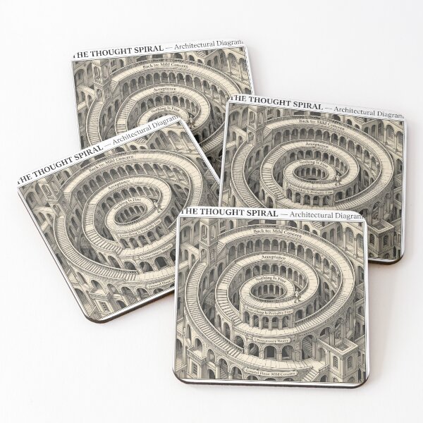 Item preview, Thought Spiral Architectural Diagram designed and sold by LunaMarkos.
