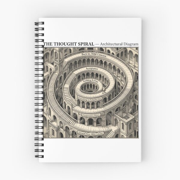 Item preview, Thought Spiral Architectural Diagram designed and sold by LunaMarkos.