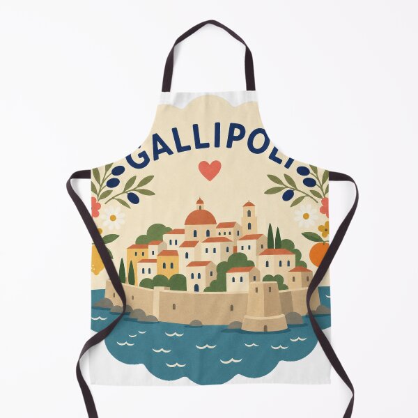 Item preview, Gallipoli Italy Travel Souvenir Modern Folk Art designed and sold by VisualArtsOasis.