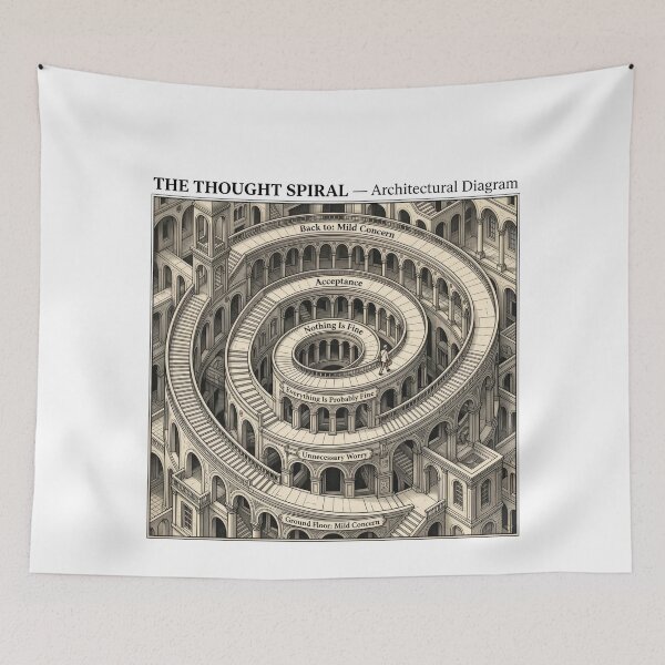 Item preview, Thought Spiral Architectural Diagram designed and sold by LunaMarkos.