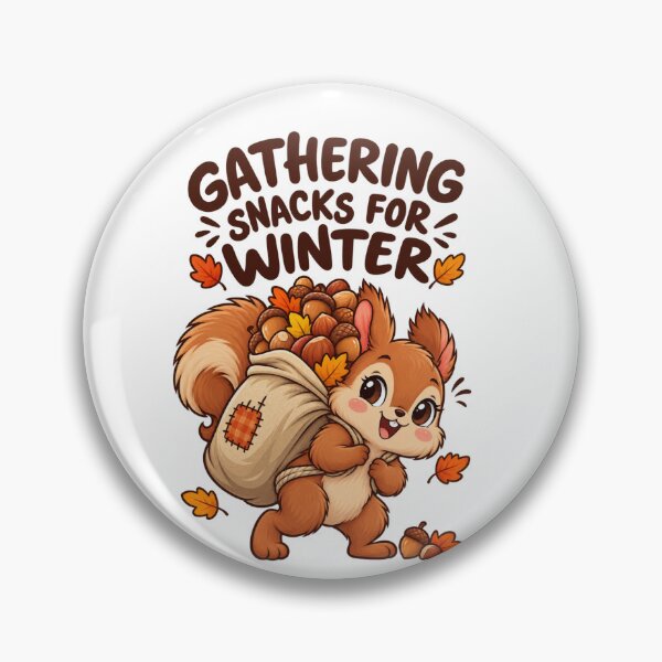 Item preview, Gathering Snacks for Winter – Funny Cute Squirrel Autumn Design designed and sold by Kiinaaa.