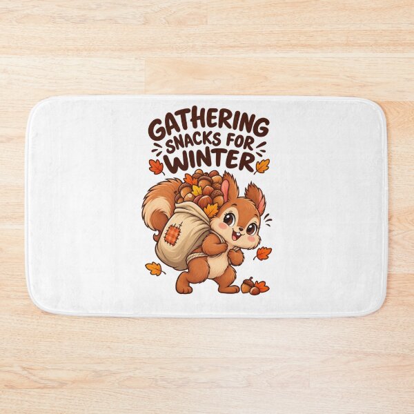 Item preview, Gathering Snacks for Winter – Funny Cute Squirrel Autumn Design designed and sold by Kiinaaa.