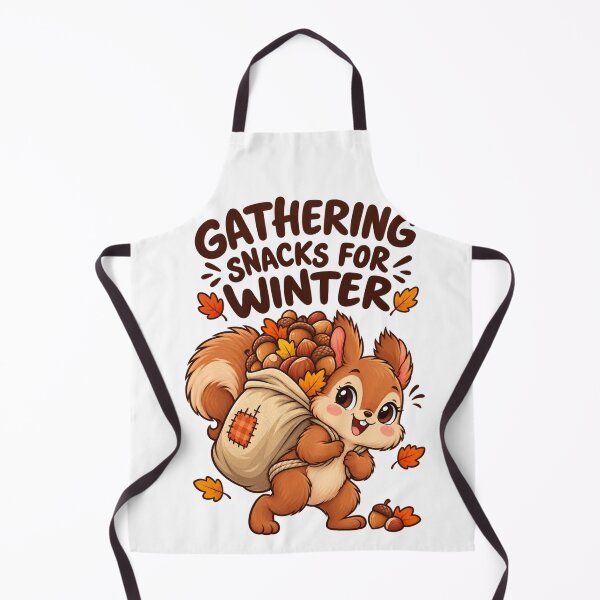 Item preview, Gathering Snacks for Winter – Funny Cute Squirrel Autumn Design designed and sold by Kiinaaa.