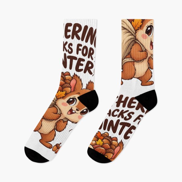 Item preview, Gathering Snacks for Winter – Funny Cute Squirrel Autumn Design designed and sold by Kiinaaa.