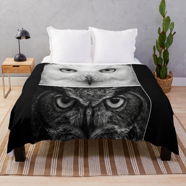 Item preview, Twin Owls Black and White designed and sold by JenniferMoren.