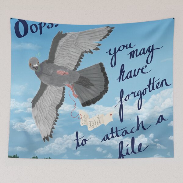 Item preview, Oops! You may have forgotten to attach a file! designed and sold by SlugsNeedHugs.