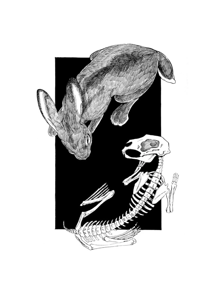 Thumbnail 4 of 4, iPhone Case, ink Rabbbits designed and sold by Geocfmm.