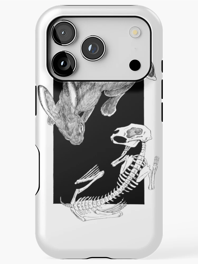 Thumbnail 1 of 4, iPhone Case, ink Rabbbits designed and sold by Geocfmm.