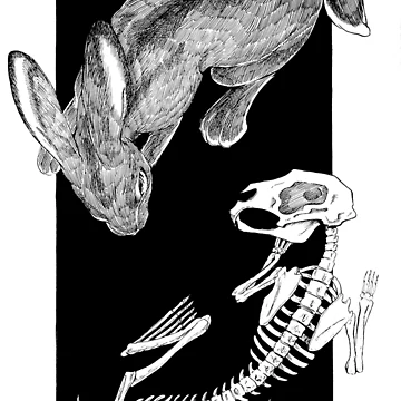 Artwork thumbnail, ink Rabbbits by Geocfmm