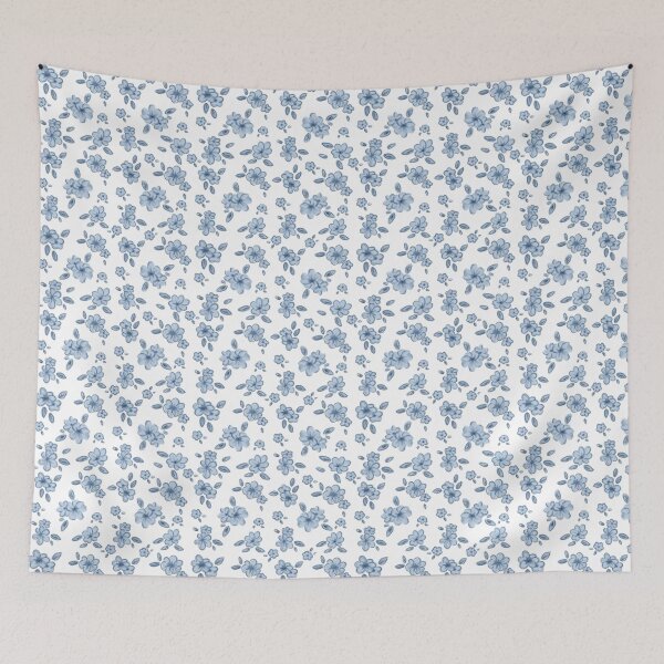 Item preview, Blue Watercolor Flowers designed and sold by Beeptea.