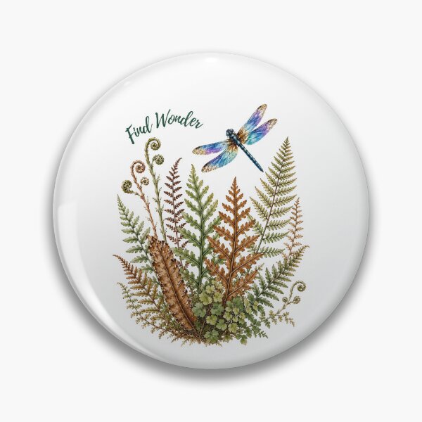 Item preview, Find Wonder - Dragonfly and Woodland Fern designed and sold by Penbrook Farms.