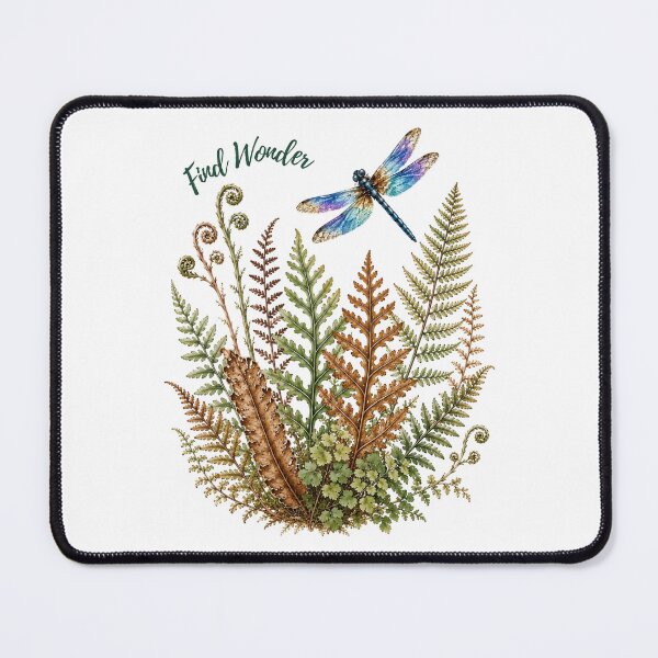 Item preview, Find Wonder - Dragonfly and Woodland Fern designed and sold by Penbrook Farms.