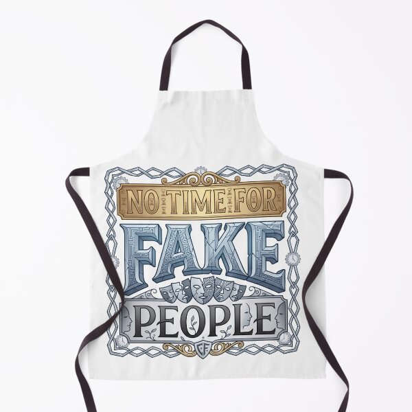 Item preview, No Time for Fake People – Bold Vintage Inspirational Quote Design designed and sold by MAStrends.