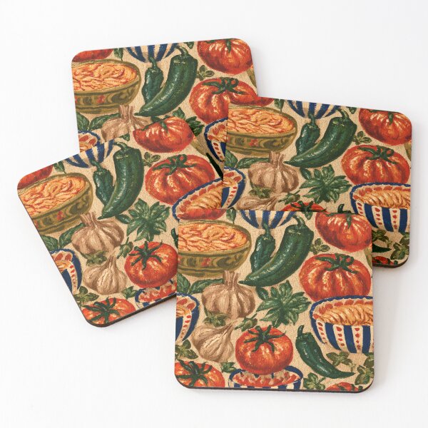 Item preview, Italian Cucina Tomato Pasta Folk Art Pattern designed and sold by MeanPanduh.