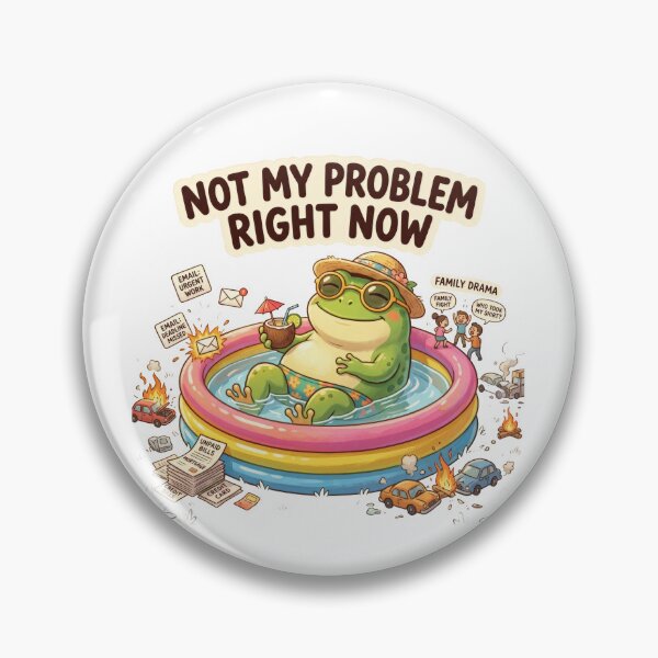 Item preview, Emotional Support Frog Unbothered Funny Mental Health Humor designed and sold by LunaMarkos.