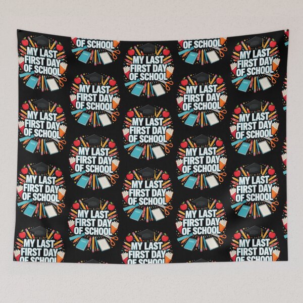 Item preview, My Last First Day of School Retiring Teacher Retirement Quote designed and sold by Redgiant87x.
