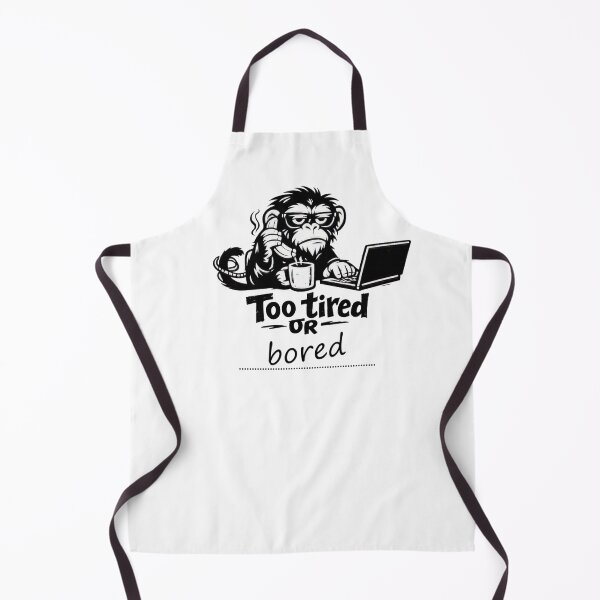 Item preview, Too Tired Monkey – Funny Workday Cartoon Design designed and sold by Cabrasco.