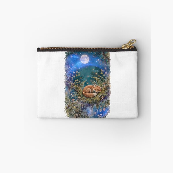 Item preview, Moonlit Dreams - Sleeping Fox in Enchanted Forest Watercolor designed and sold by Neurospicy Trolls.