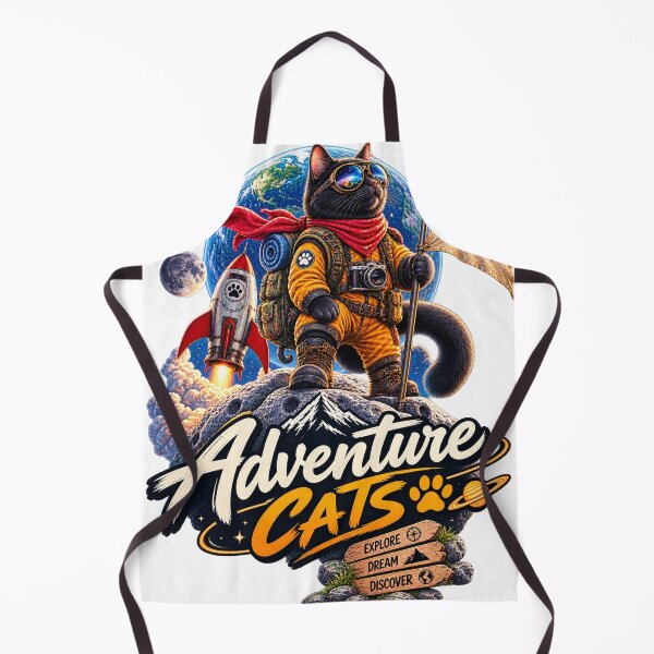 Item preview, Cosmic Explorer Cat Space Adventure Cat Retro Sci Fi Travel Design designed and sold by TeeVibeHaus.