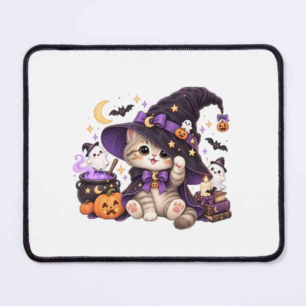 Item preview, Cute Halloween Witch Cat designed and sold by Moochie Studios.