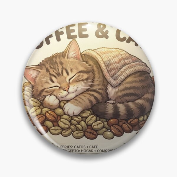 Item preview, Adorable Kitten Sleeping on Coffee Beans designed and sold by FabricaD.