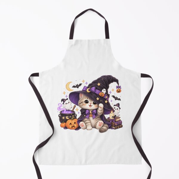 Item preview, Cute Halloween Witch Cat designed and sold by Moochie Studios.