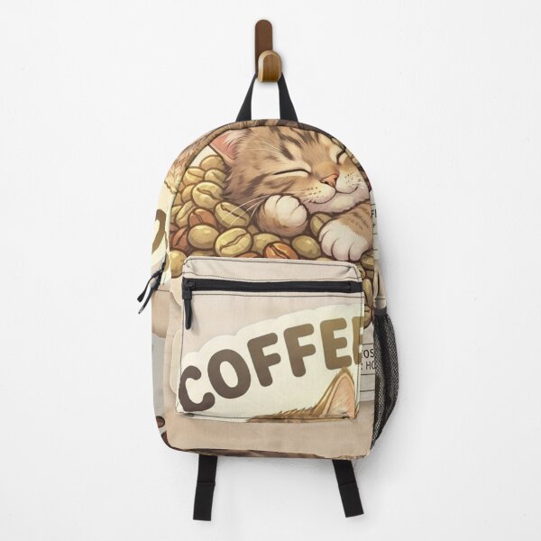 Item preview, Adorable Kitten Sleeping on Coffee Beans designed and sold by FabricaD.